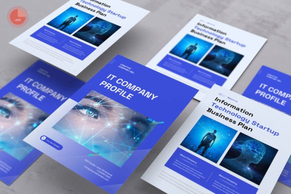 A4 Vertical IT Business PowerPoint Guide