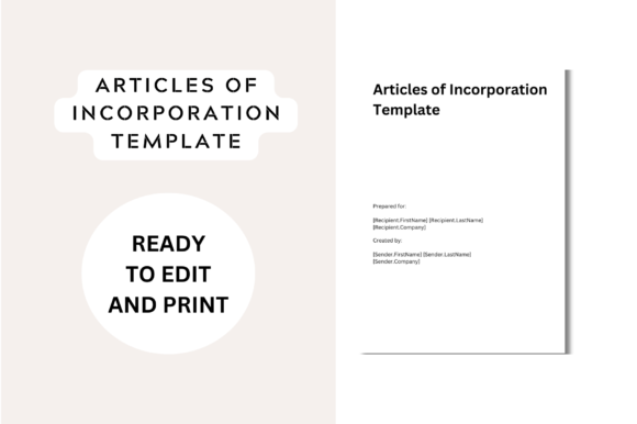 Articles of Incorporation Template - Doc: A Strategic Foundation for Your Corporation
