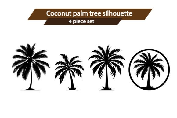 Coconut Palm Tree Silhouette V2 Design Guide