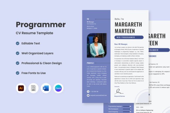 CV Resume Programmer V4: Stand Out