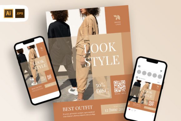 Fashion Style Discount Flyer Template