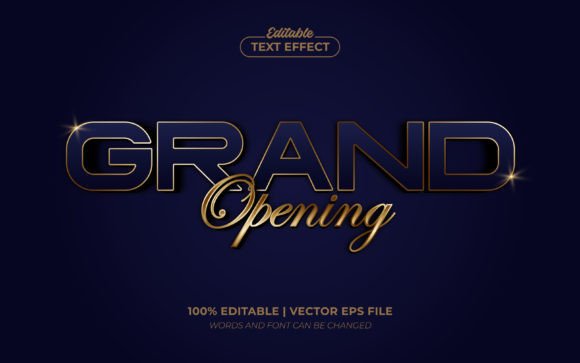 Grand Opening Gold Editable Text Effect: A Practical Guide for Designers