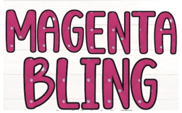 Magenta Tufted Bling Letters: Elevating Your Creative Projects with Style