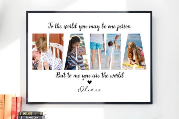 Personalized Mama Photo Collage Template
