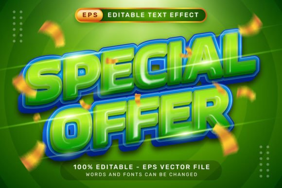 Special Offer 3D Text Effect: Elevate Your Design