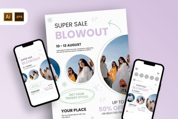 Super Sale Blowout Flyer Template: A Practical Guide for Fashion Promotions