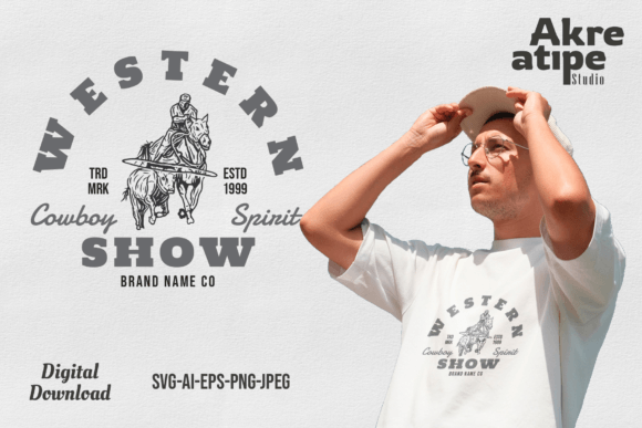 Western Show Rodeo SVG Nostalgic Cowboy
